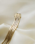 Amazing Danish Vintage Double Row Geneva Bracelet 14K Gold