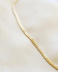 Glowing Gold Baby Brick Necklace Danish Vintage 14K Gold 1970