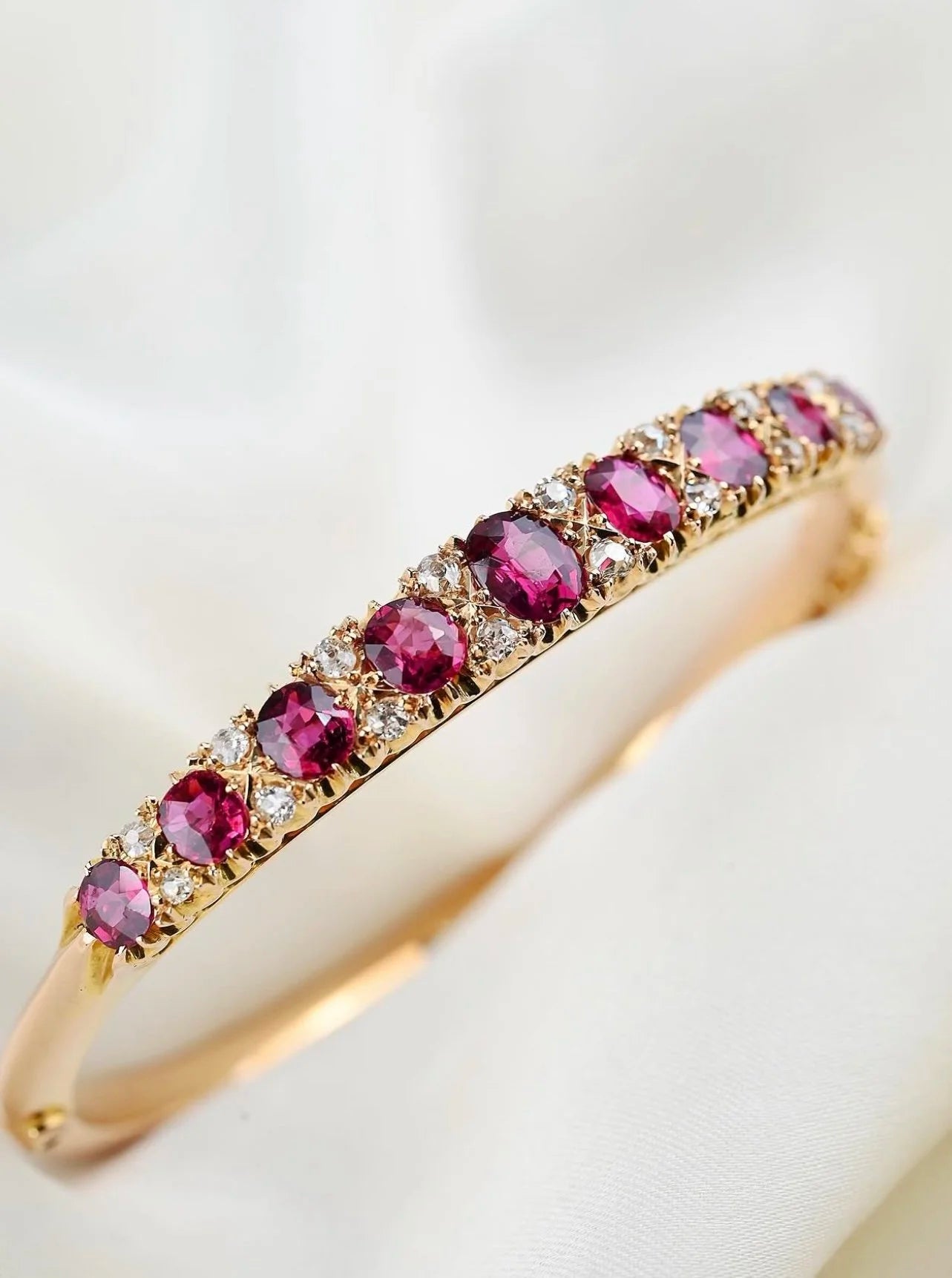 Antique Ruby & Diamond Dream Bracelet c. Beg. 1900s