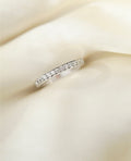 Beautiful Swedish Vintage Diamond Band 18K White Gold