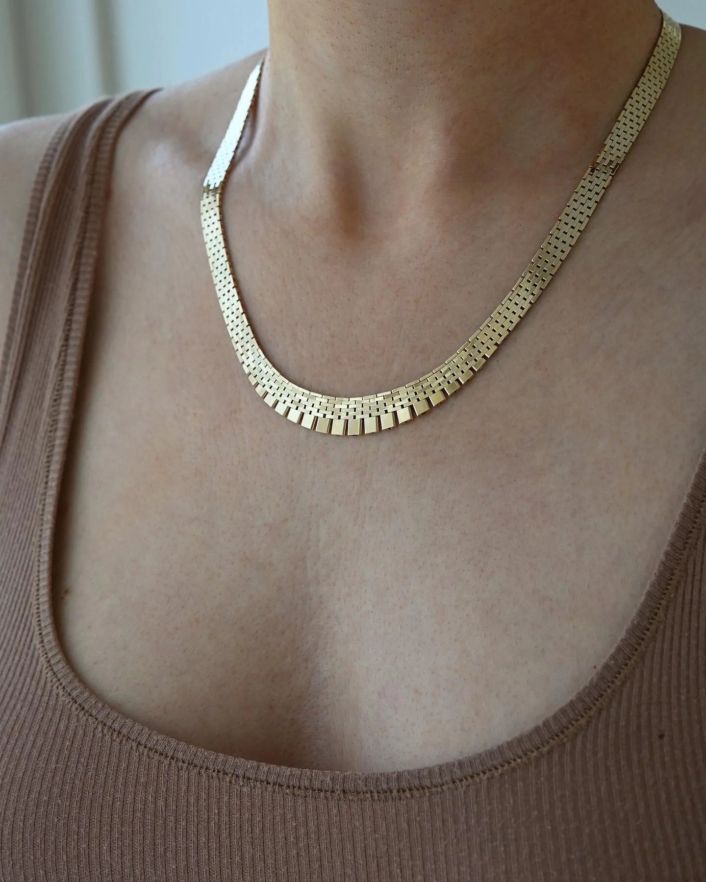 Magical Big Heavy 19.75 Inches Danish Vintage Necklace 1960s