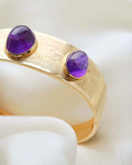 The Most Stunning Thing of Amethyst Cabochon Beauty 18K Gold 1965