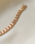 Special Engraved Link Bracelet 18K Gold