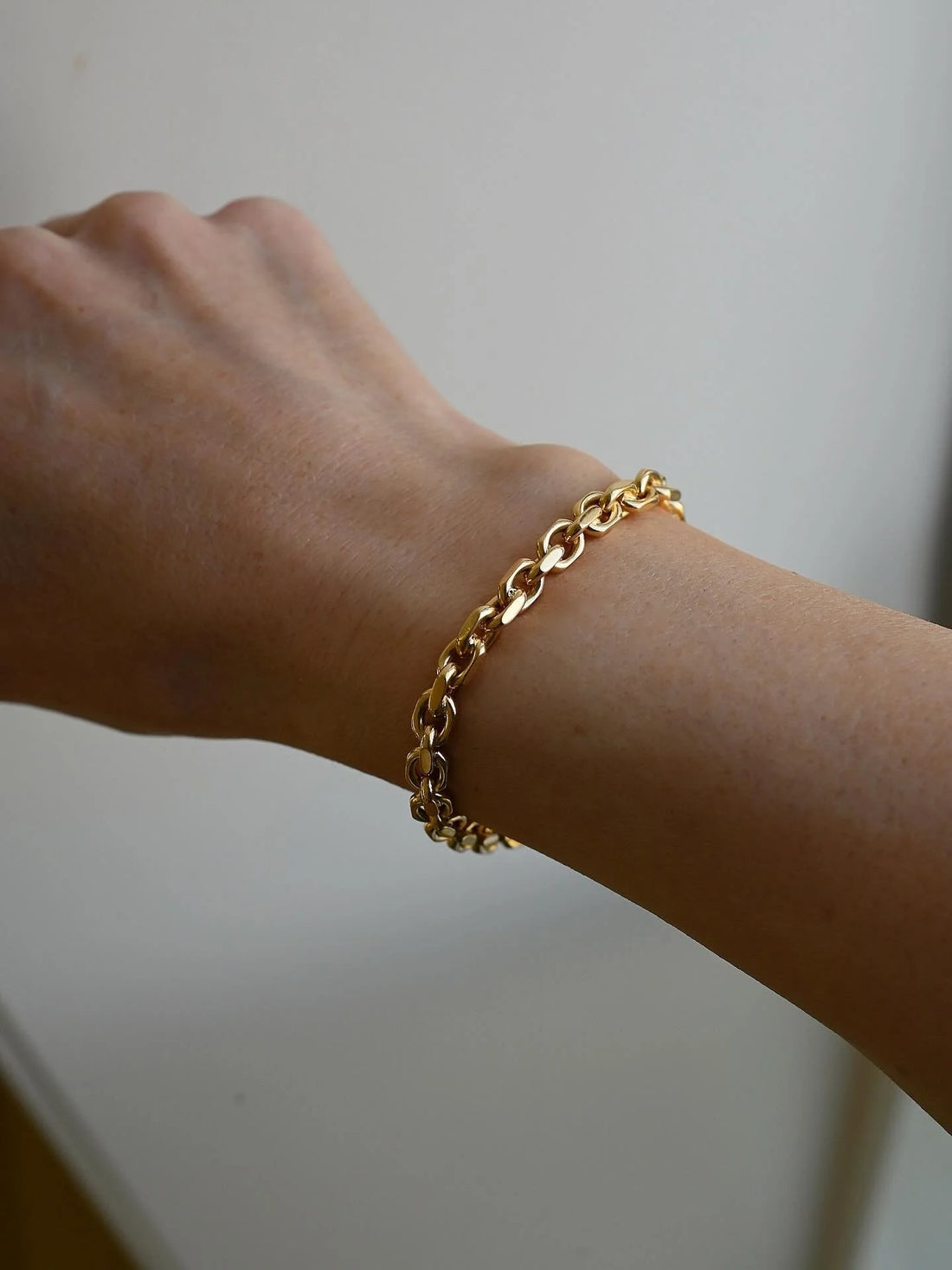 Chunky DREAM Anchor Bracelet Vintage 18K Gold Sweden 1962