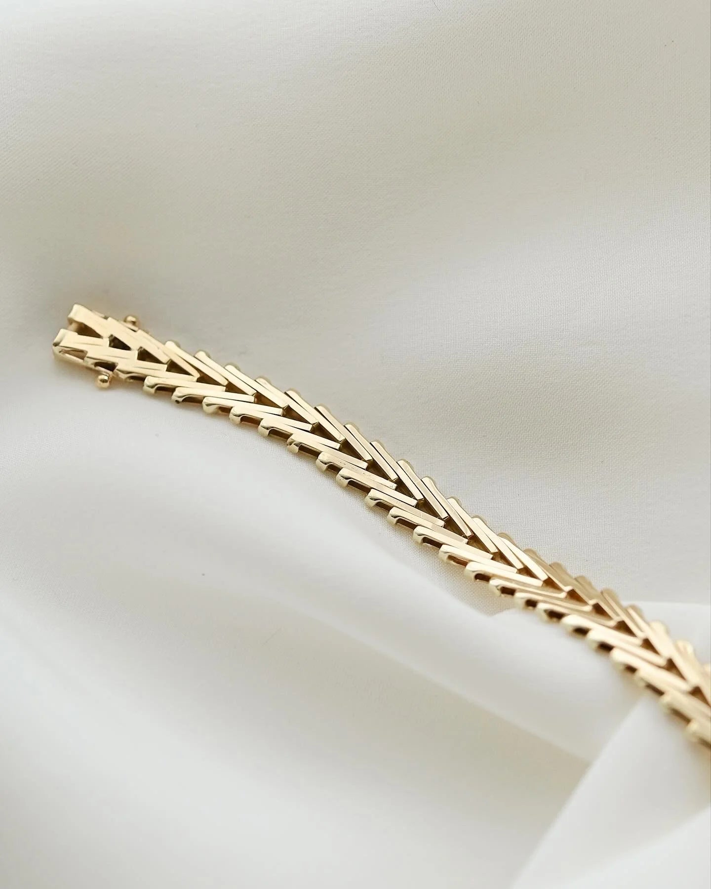 Gorg Rare Danish Vintage Mid Century Bracelet 14K Gold 1960