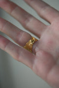 Extraordinary Organic Shaped Ring 18K Gold
