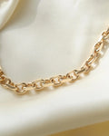 Glowing Heavy Danish Vintage Anchor Chain 14K Gold