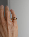 Exquisite Vintage Estate Dome Ring w Rubies and Diamonds 18K Gold