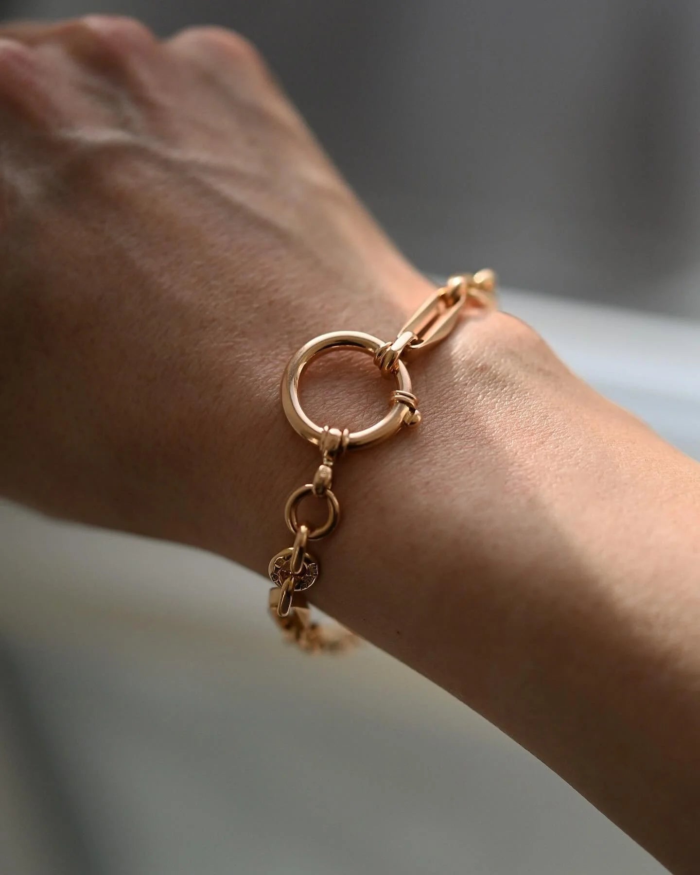 Magnificent Dream Bracelet Antique Watch Chain Sizeable 18K Rose Gold 1910