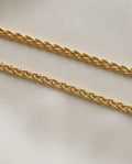 Gorgeous Vintage Wheat Link Chain 14K Gold 1980s