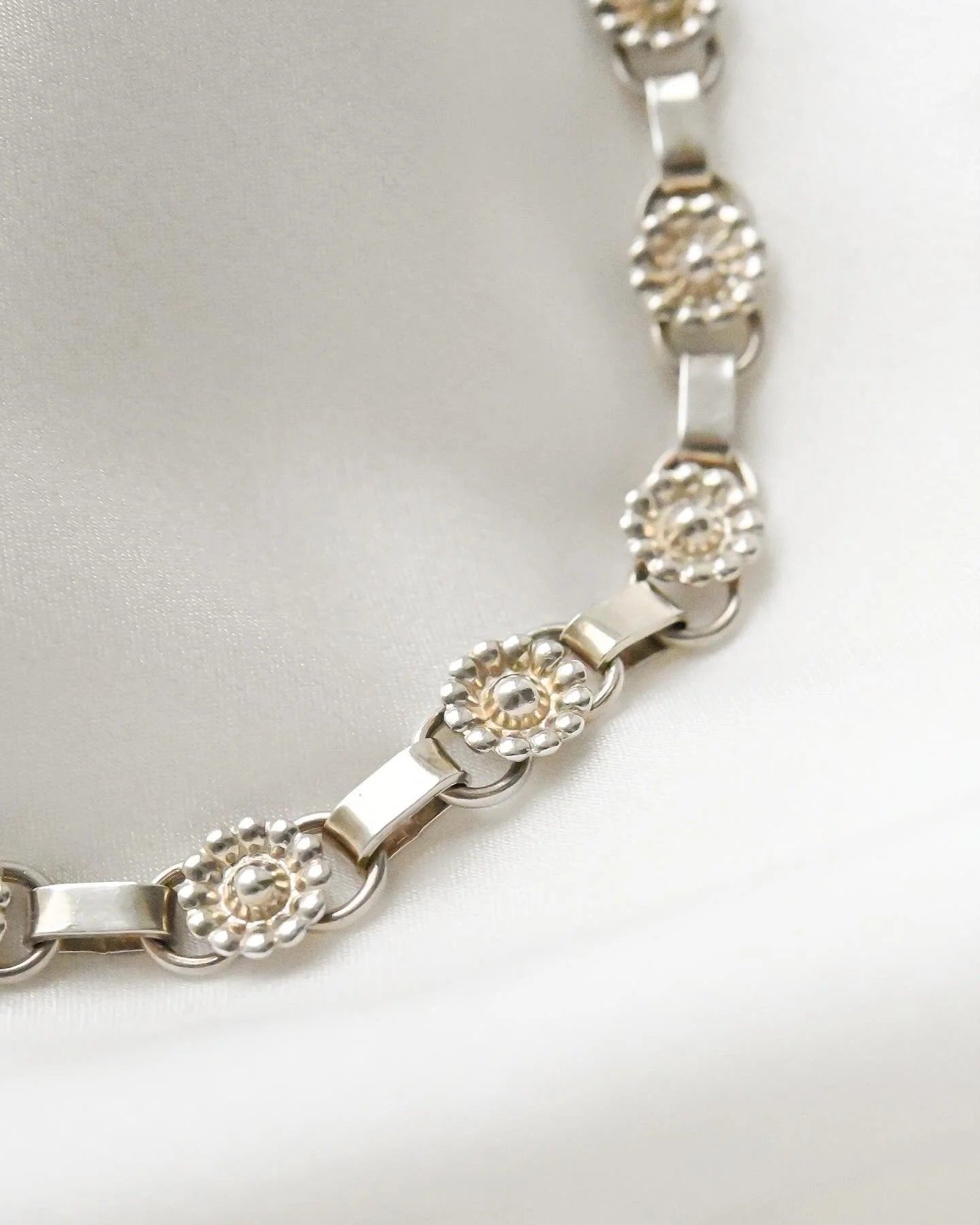 The Prettiest of Silver Necklaces Denmark 1950s