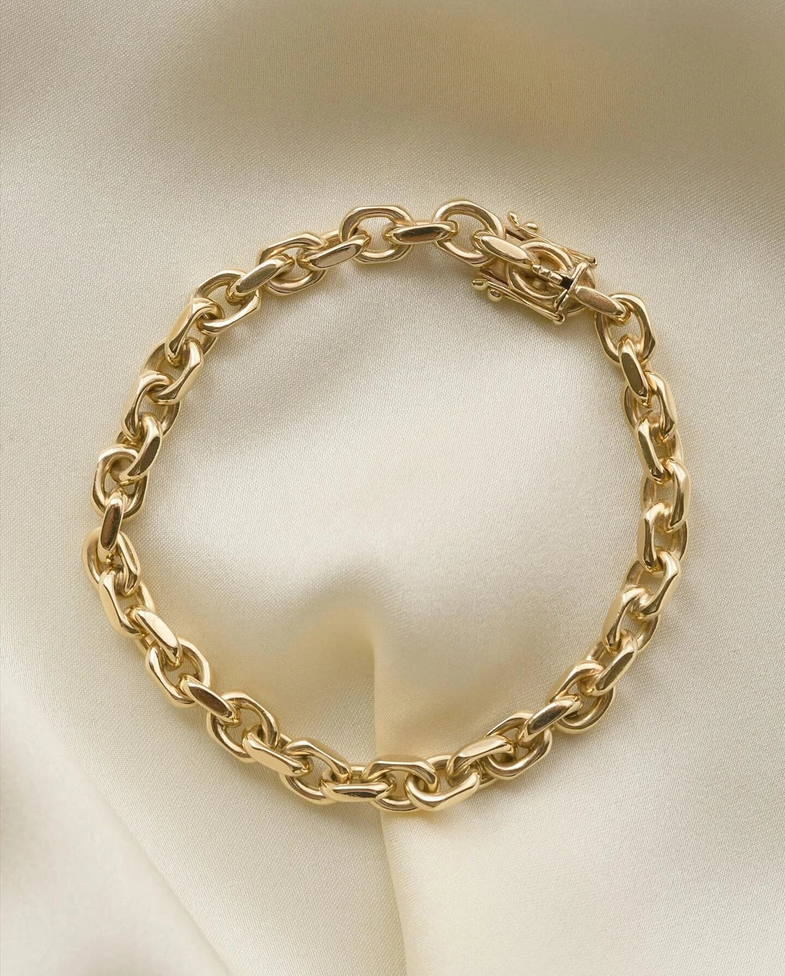 Classic Chunky Anchor Bracelet 14K Gold 1960s