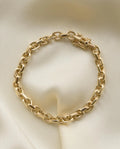 Classic Chunky Anchor Bracelet 14K Gold 1960s