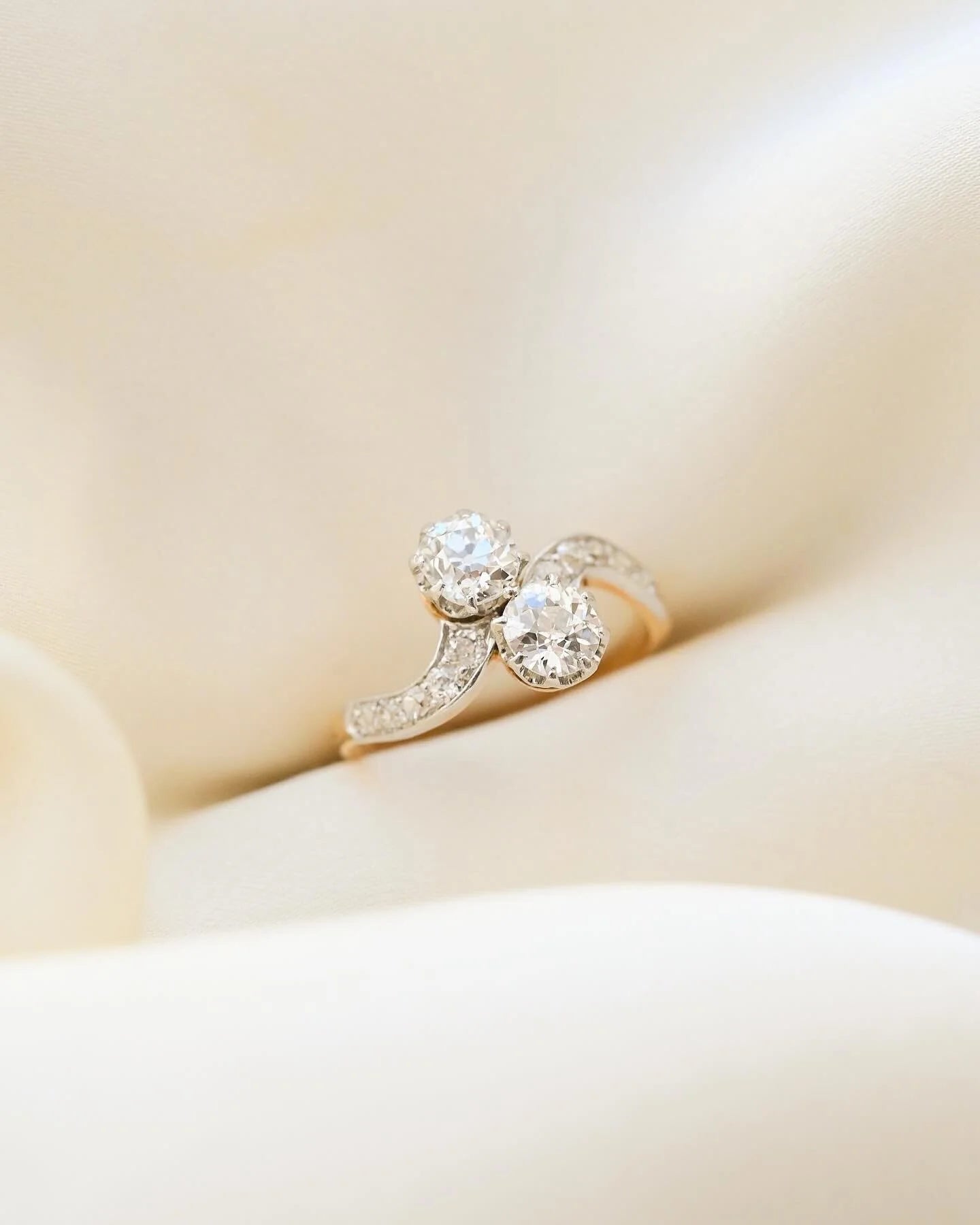 The Ring You Wanted Him to Buy But Now Can Buy Yourself Antique Diamonds 18K Gold 1930s