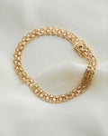 Star Link Bracelet Vintage Sweden 1965 18K Gold