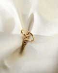 Antique Toi et Moi Ring By Holger Fischer 14K Gold 1930s