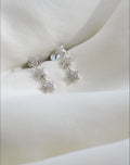 Diamond Stars Earrings 18K White Gold