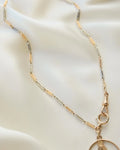 Amazing Two Toned Antique Watch Chain Choker 18K Gold 1940s