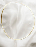 Beautiful Two Sided Herringbone Necklace 14K Gold