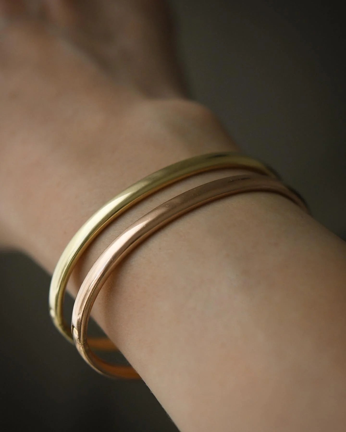 ROSE GOLD Bangle 14K Gold 1980s