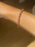 Extraordinary Rare Natural Ruby Tennis Bracelet 18K Solid Gold