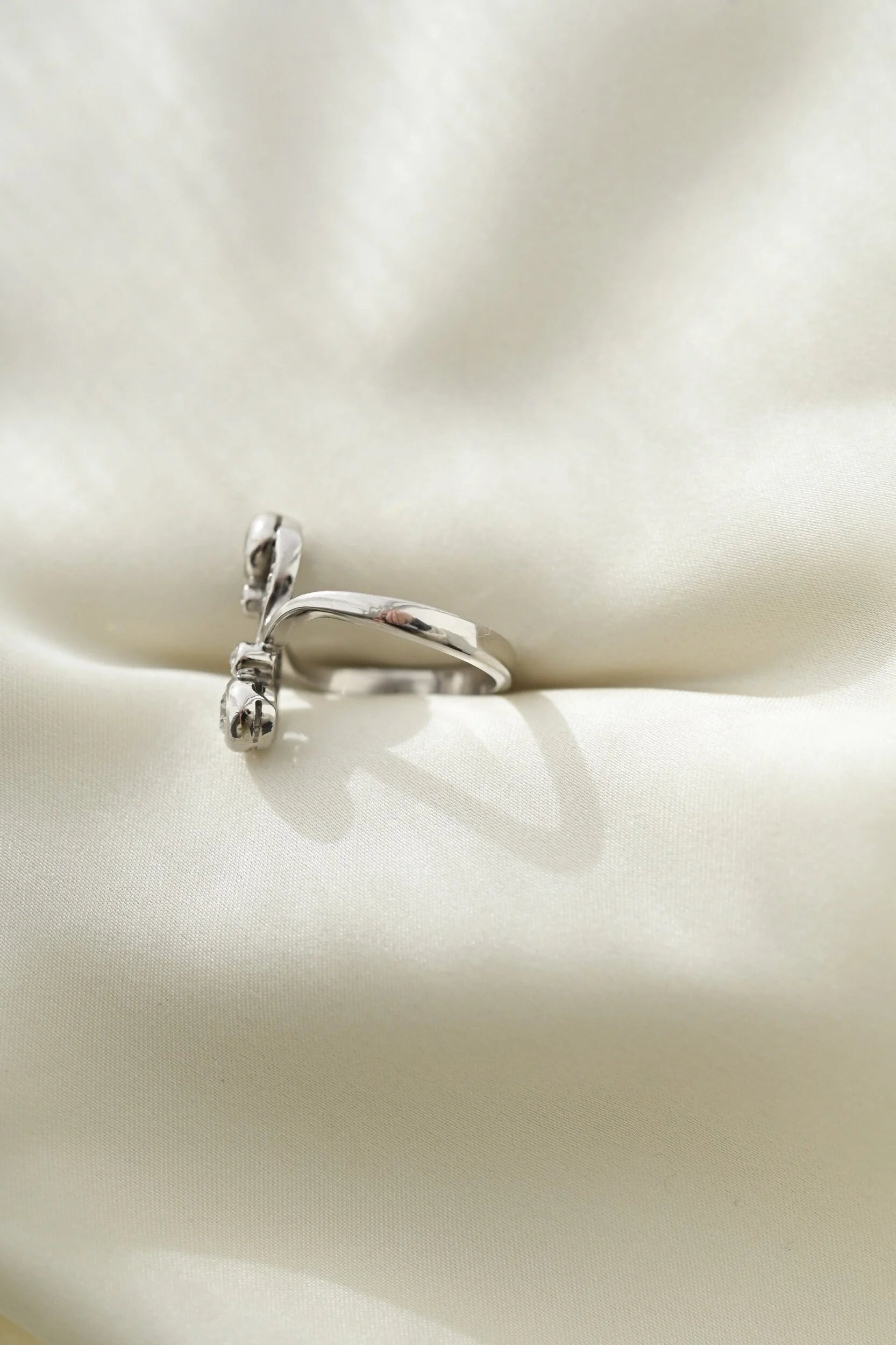Antique Art Deco Old Cut Diamond Ring Silver and Gold