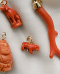 Pussy Cat - The Victorian Coral Cat Pendant 18K Gold