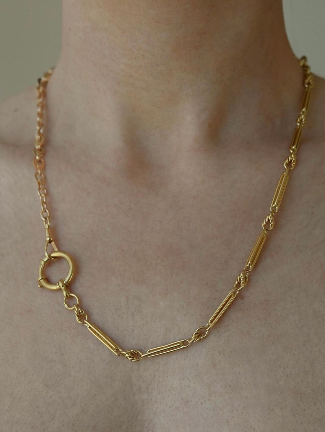 Extraordinary Heavy Antique Watch Chain 18K Gold 1900s