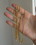 Magical 23.75 Inches Vintage Anchor Link Chain 14K Gold Denmark