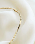 Danish Baby Brick Link Necklace by Viggo Pedersen 14K Gold 1960