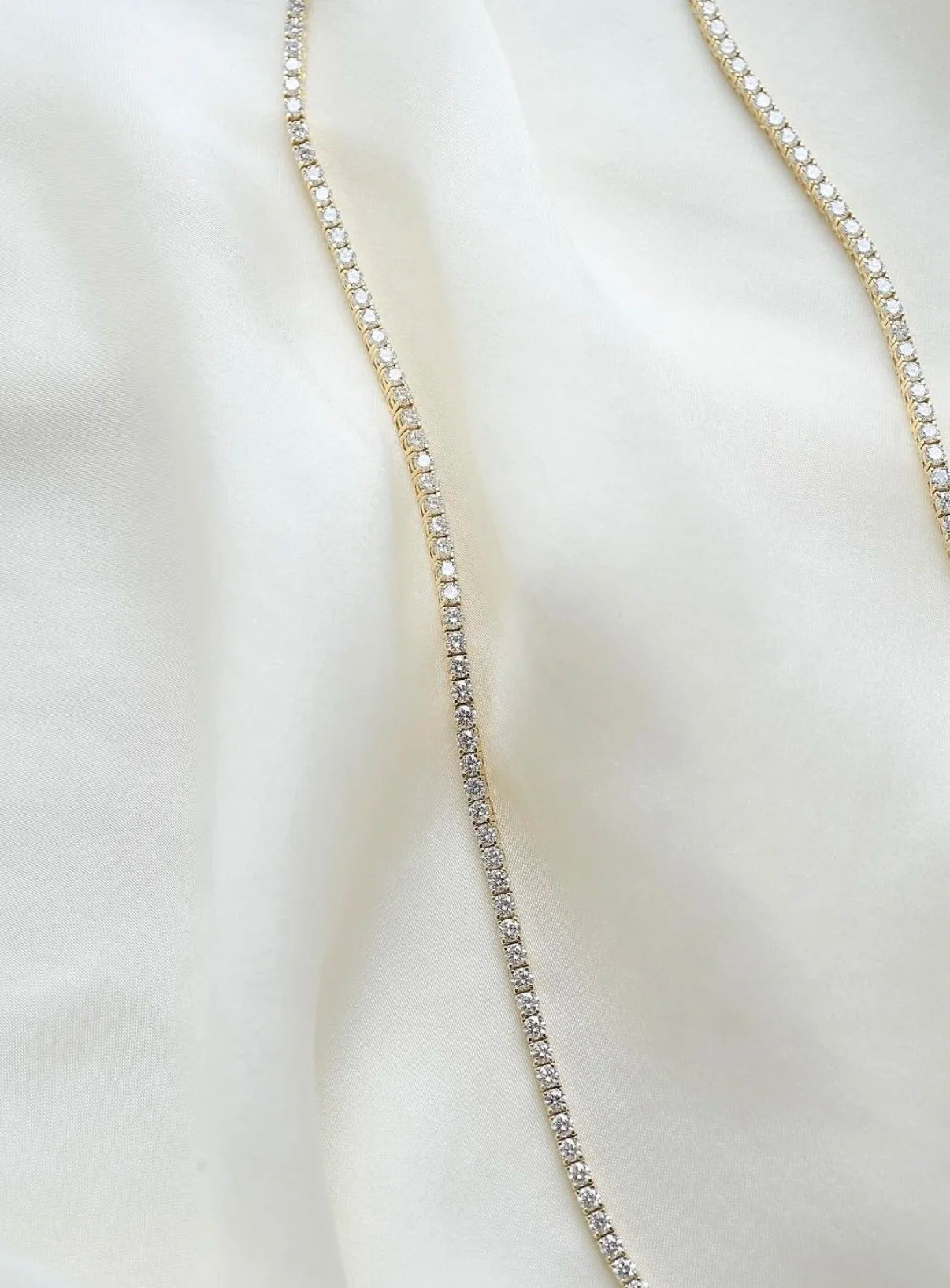 Once in a Lifetime Dream Tennis Necklace Natural Diamond 8.0 Carats 18K Gold