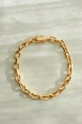 Sublime Heavy Sizeable Danish Anchor Link Bracelet 14K Gold