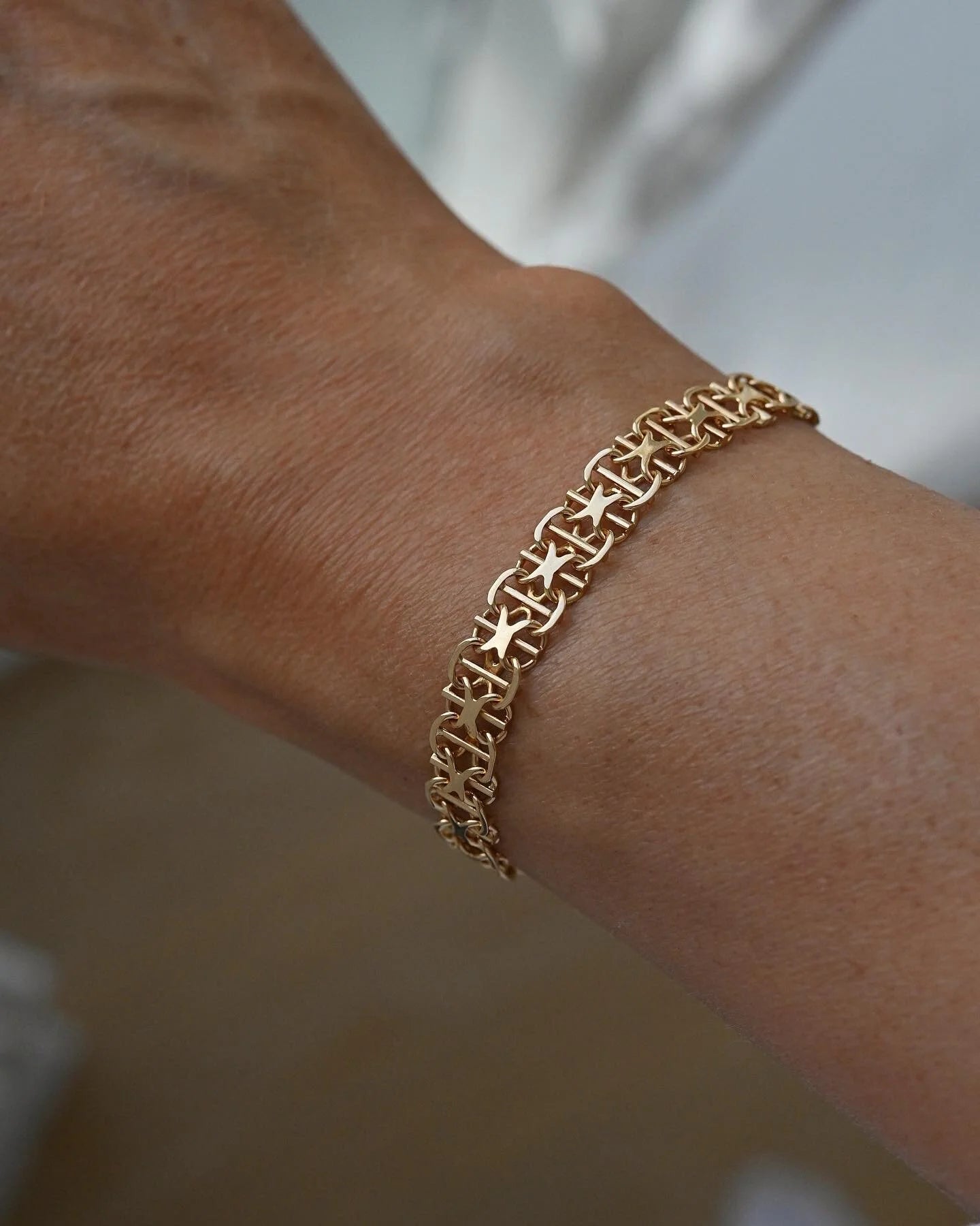 Gorg Swedish Link Bracelet 18K Gold 1967