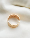 Rare Wide Vintage Band 18K Gold 1961 Sweden