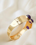 The Most Stunning Thing of Amethyst Cabochon Beauty 18K Gold 1965