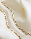 Classic Timeless Danish Vintage Brick Link Bracelet 14K Gold 1960
