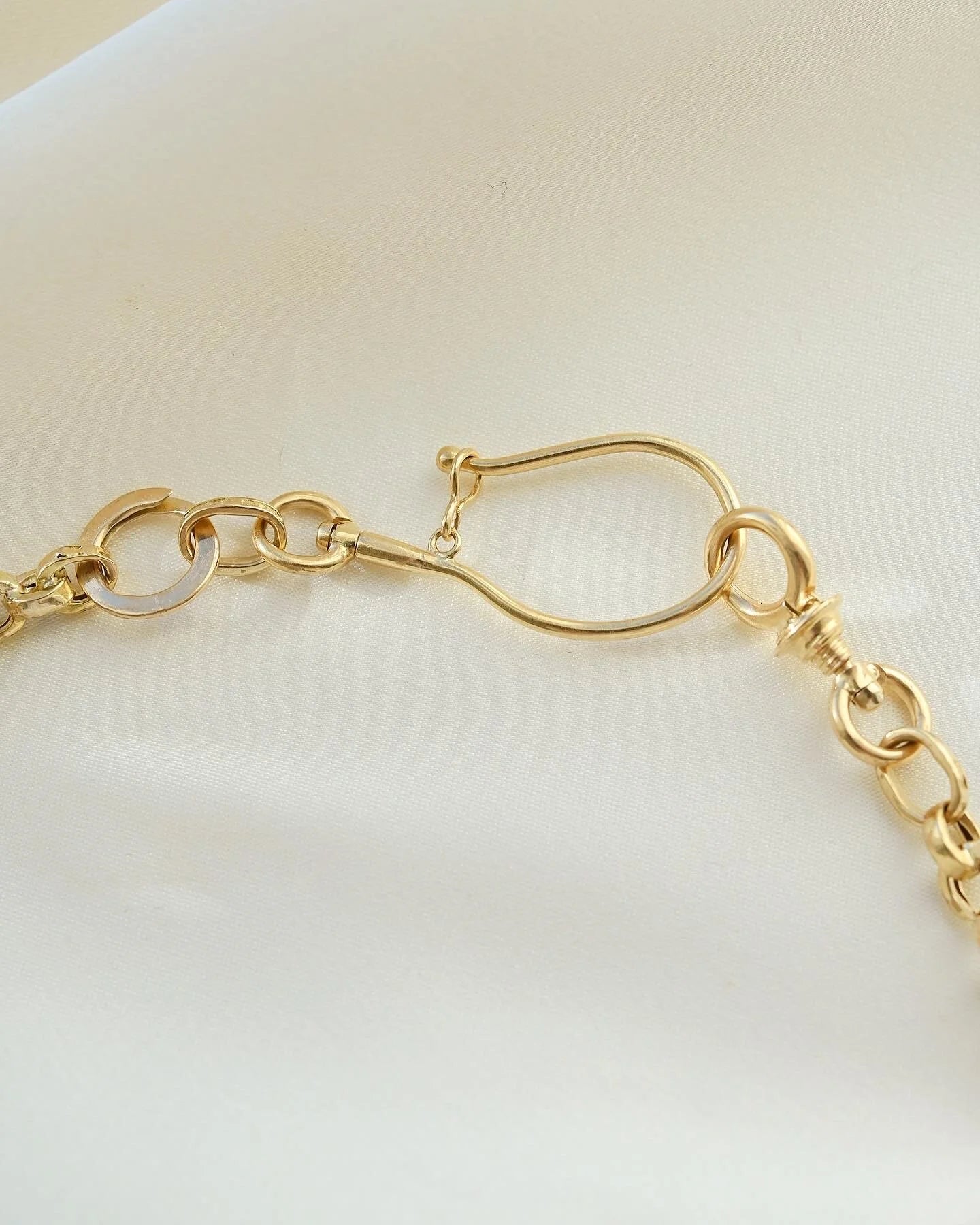 Antique 13.25 Inches Watch Chain 18K Gold 1871