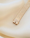 The Perfect Vintage Brick Link Bracelet 14K Gold 1960