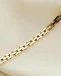 Beautiful Baby Brick Link Necklace 14K Gold 1960s