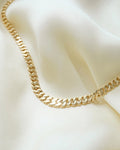 Radiant Danish Vintage Curb Link Chain 14K Gold 1960
