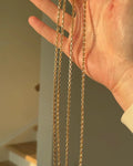Magical 23.75 Inches Vintage Anchor Link Chain 14K Gold Denmark