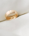 Soft Textured Swedish Vintage Wedding Band 18K Gold