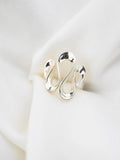 Handmade Striking Modenist Ring Sterling Silver 1960s