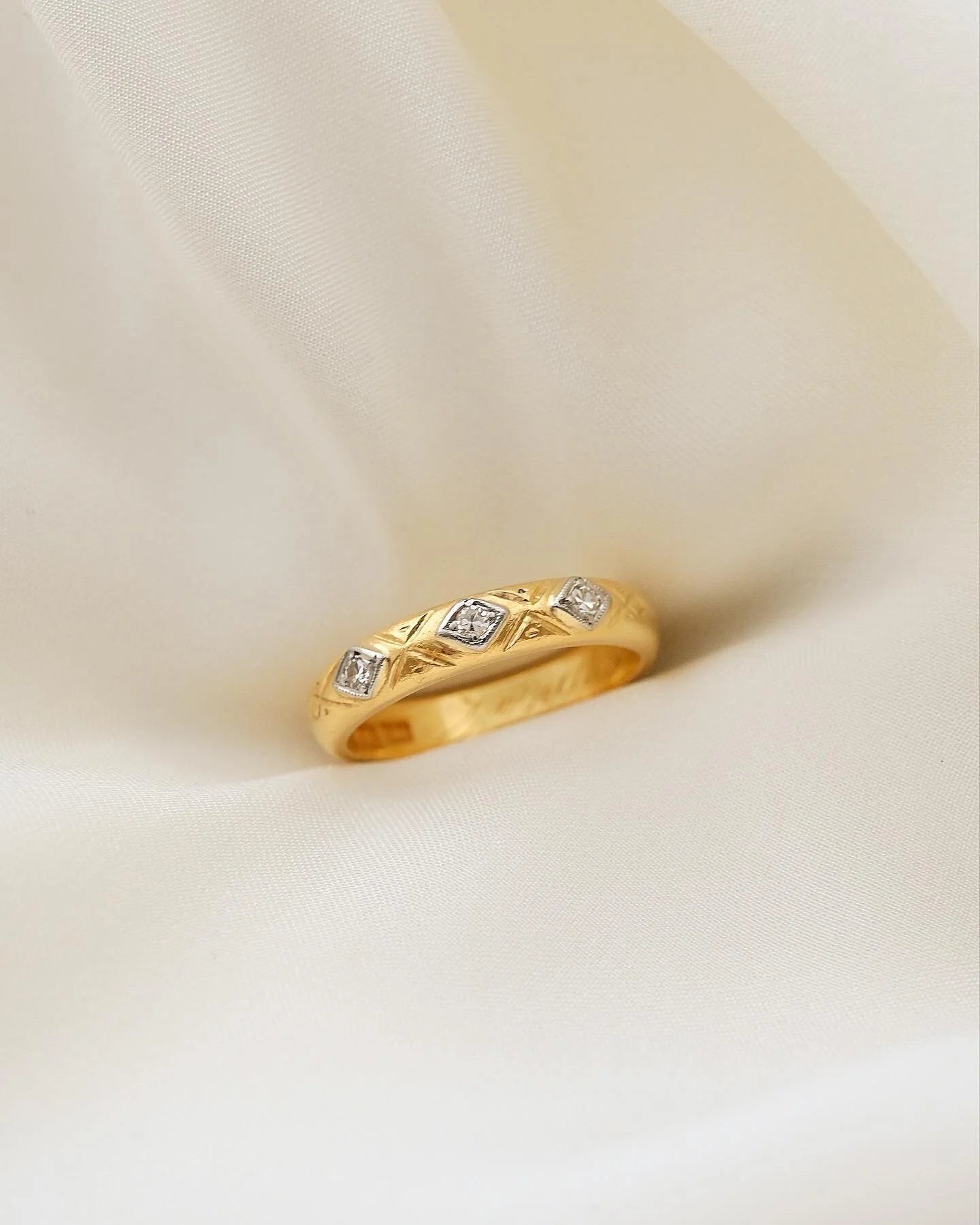 The Perfect High Carat Antique Stacking Ring Band 23K Gold 1923/1927