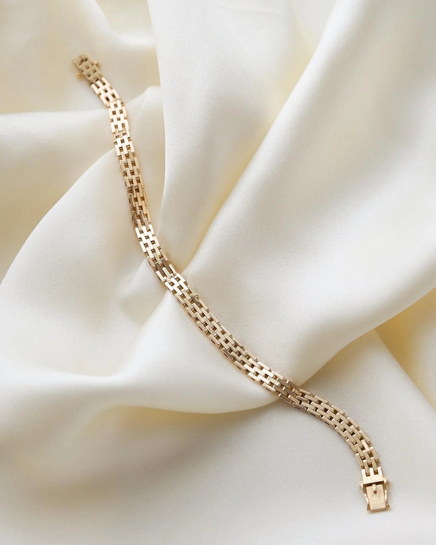 Gorg Mid Century Danish Bracelet 14K Gold 1960s