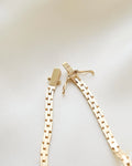 Versatile Vintage Baby Brick Link Necklace 14K Gold