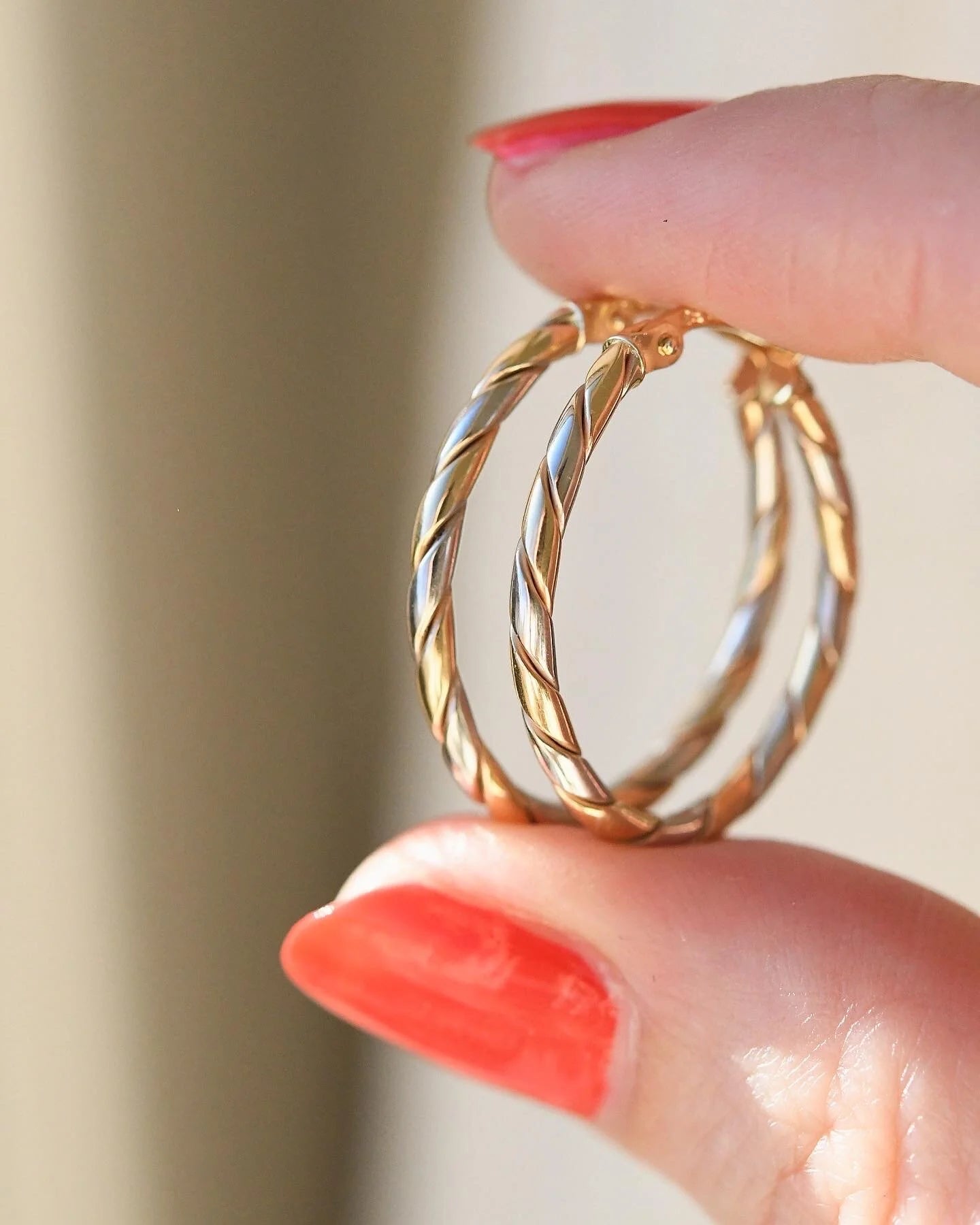 Gorg Twisted Hoops 14K Gold