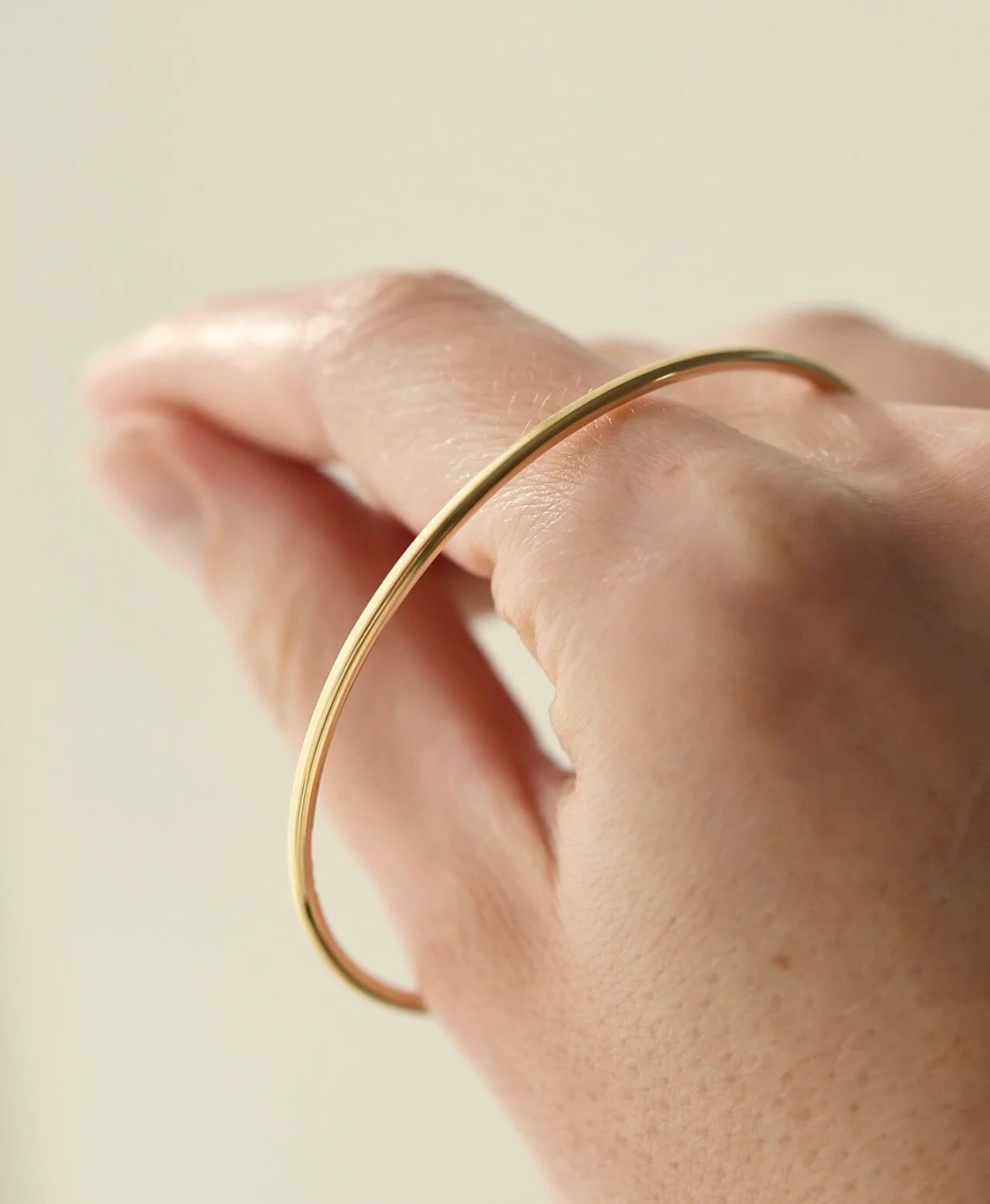Classic Danish Vintage Bangle 14K Gold