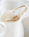 Extraordinary Rock Crystal Bangle 18K Gold 1949