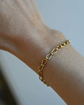 Swedish Vintage Eternity Link Bracelet 18K Gold